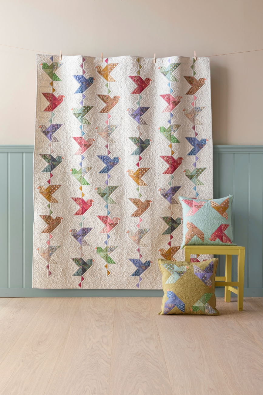 Tilda Patchwork Stoff Baumwolle - Sanctuary - Daisydream Tan